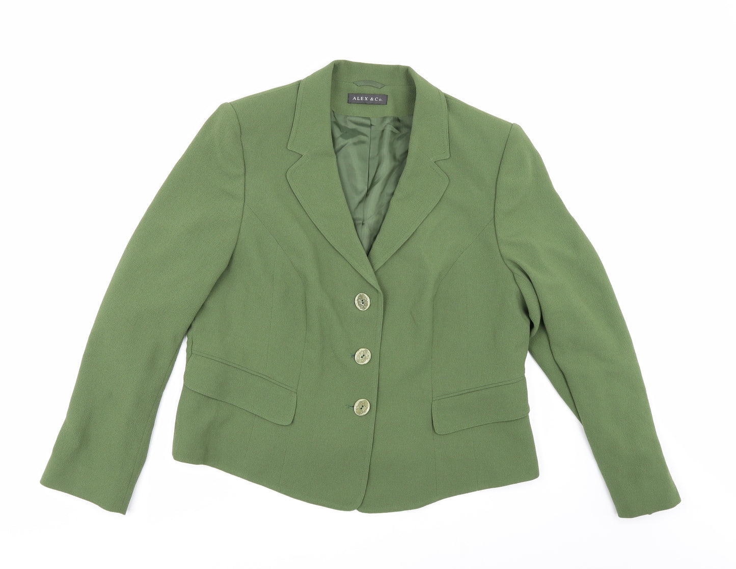 Alex & Co Womens Green   Jacket  Size 18