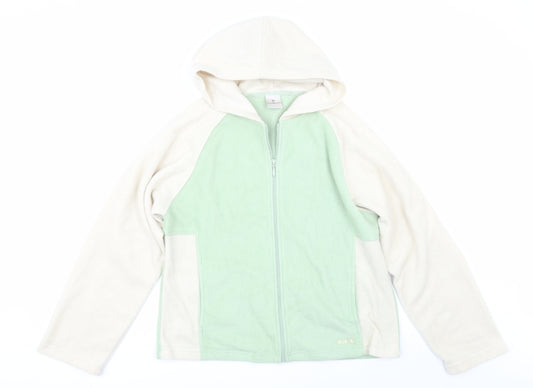 Front view of XE women’s beige jacket, size XL