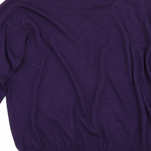 Marks and Spencer Mens Purple   Pullover Jumper