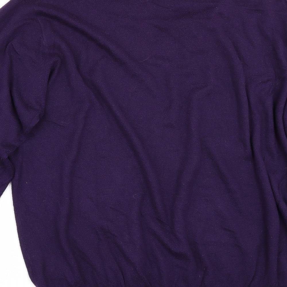 Marks and Spencer Mens Purple   Pullover Jumper