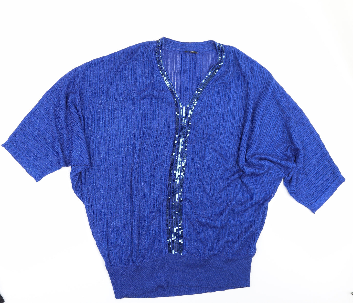 Planet Womens Blue   Pullover Jumper Size M