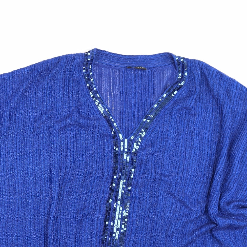 Planet Womens Blue   Pullover Jumper Size M