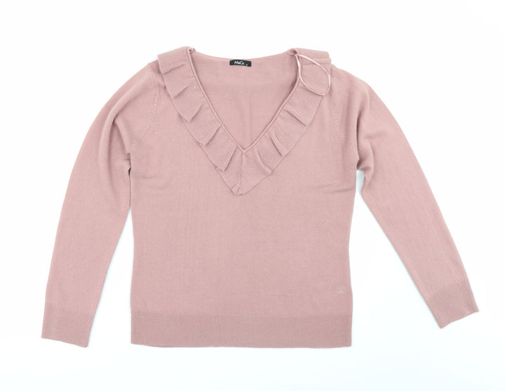 M&Co Womens Pink   Pullover Jumper Size M