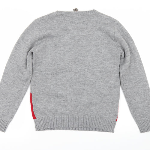 Urban Outlaws Boys Grey   Pullover Jumper Size 10-11 Years  - CHRISTMAS