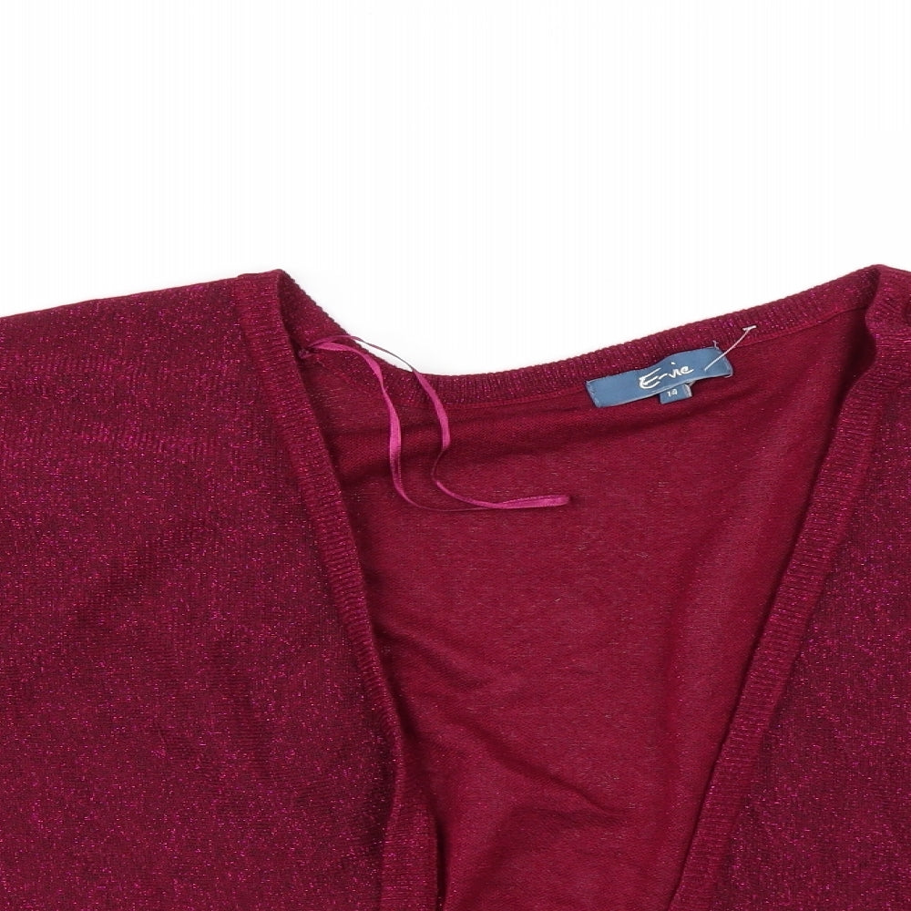 E-vie Womens Pink   Shrug Jumper Size 14