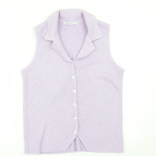 George Womens Purple   Cardigan Jumper Size 14