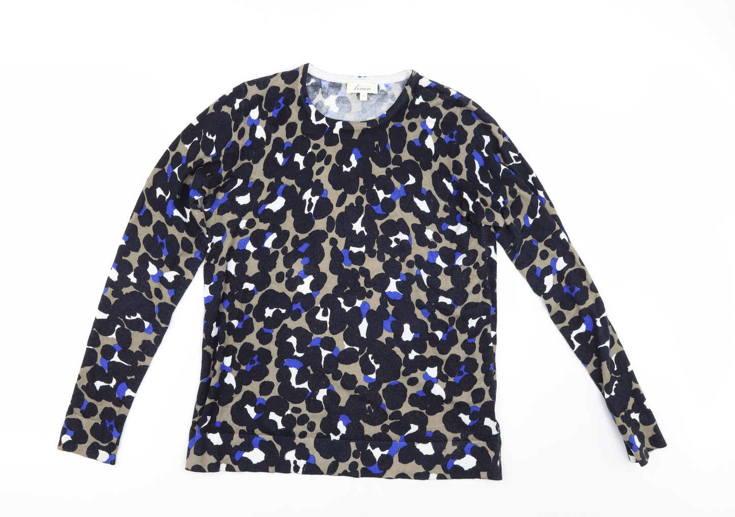 Linea Womens Multicoloured Animal Print  Pullover Jumper Size 12