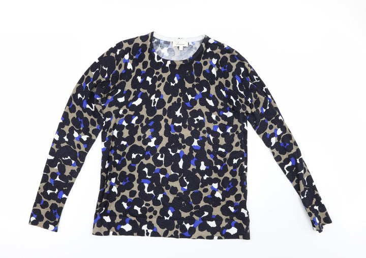 Linea Womens Multicoloured Animal Print Pullover Jumper Size 12