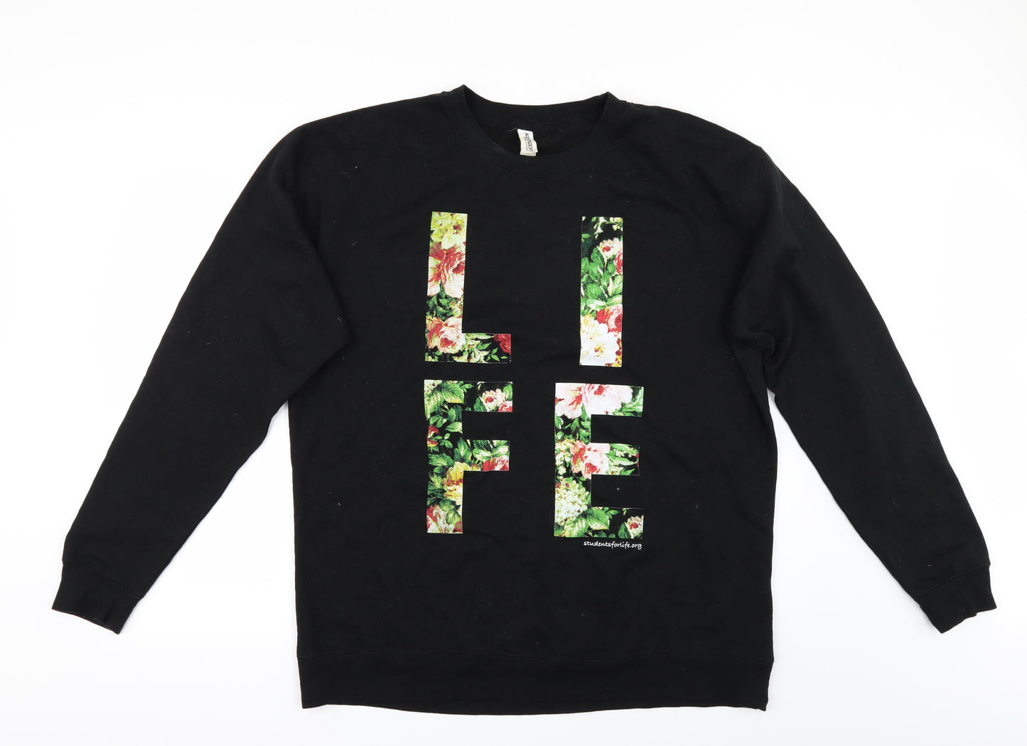 Independent Trading Company Womens Black    Sweatshirt Size XL