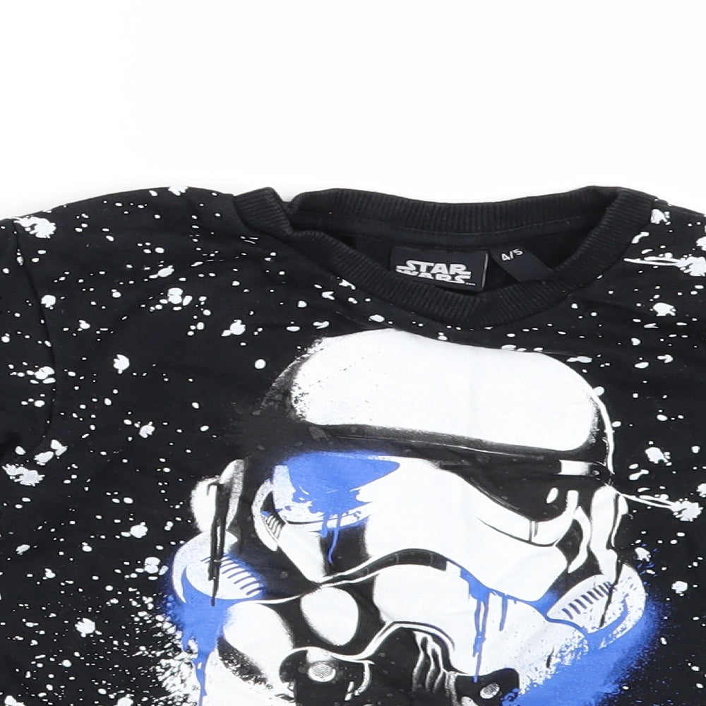 Debenhams Boys Black   Pullover Sweatshirt Size 4-5 Years  - Star wars