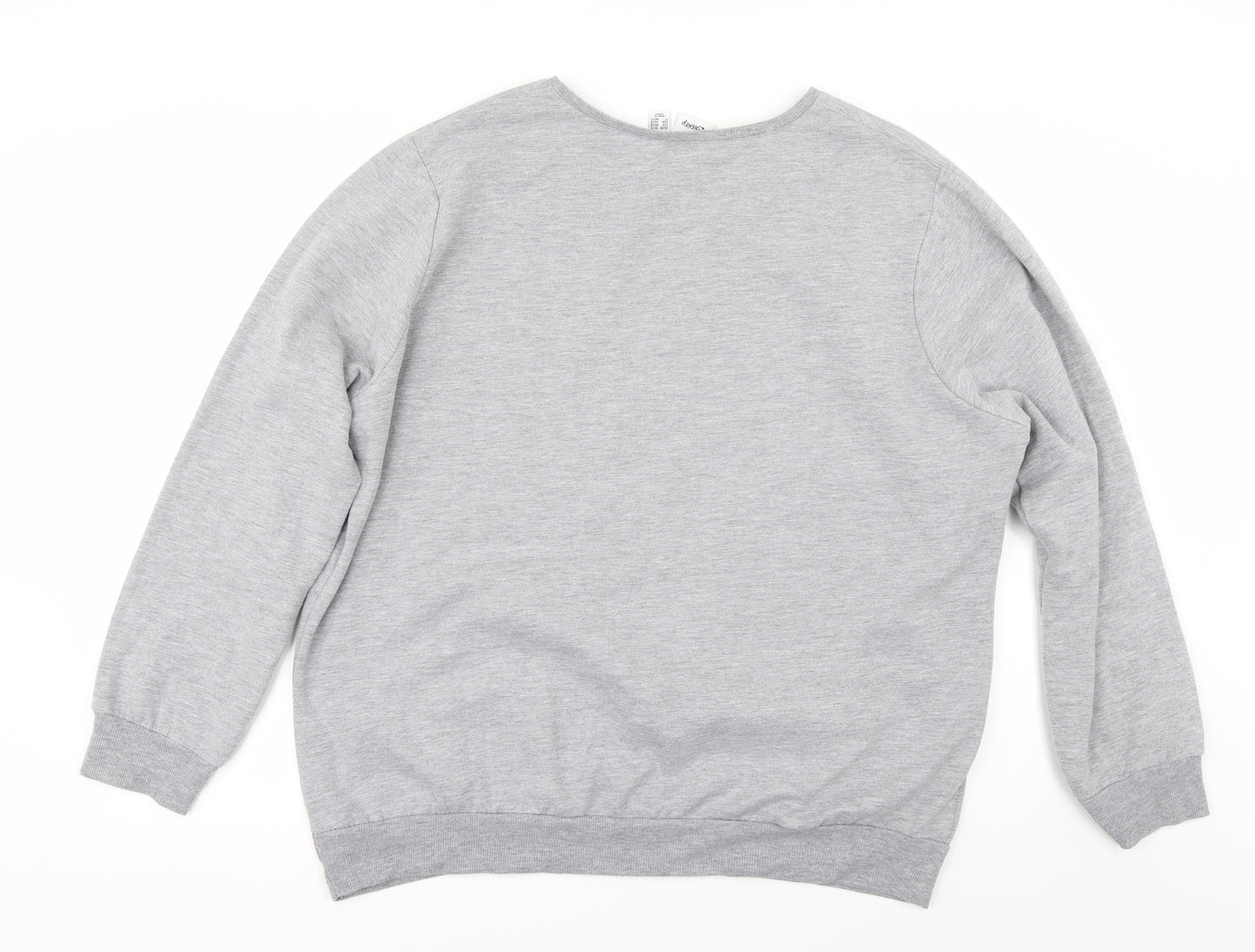 Primark Womens Grey   Pullover Sweatshirt Size XL  - Beauty and the Beast