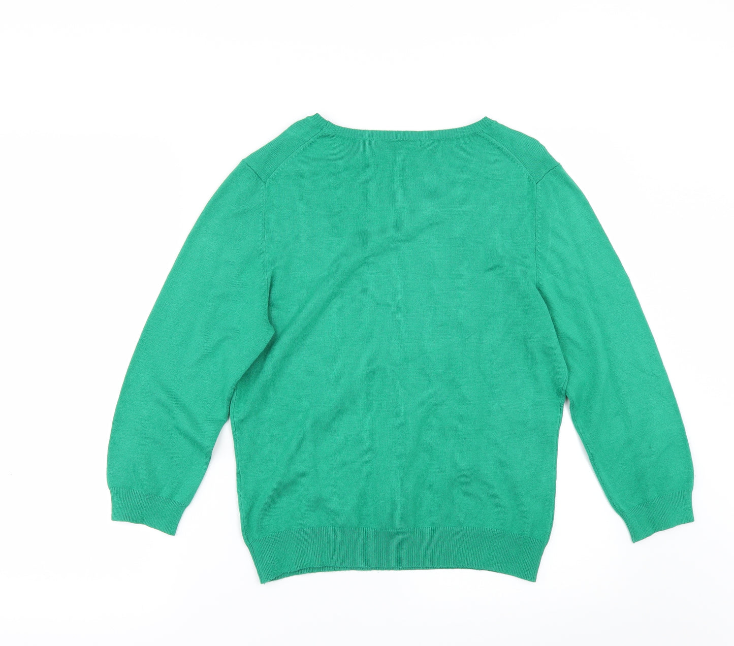 Marks and Spencer Womens Green   Pullover Jumper Size 14