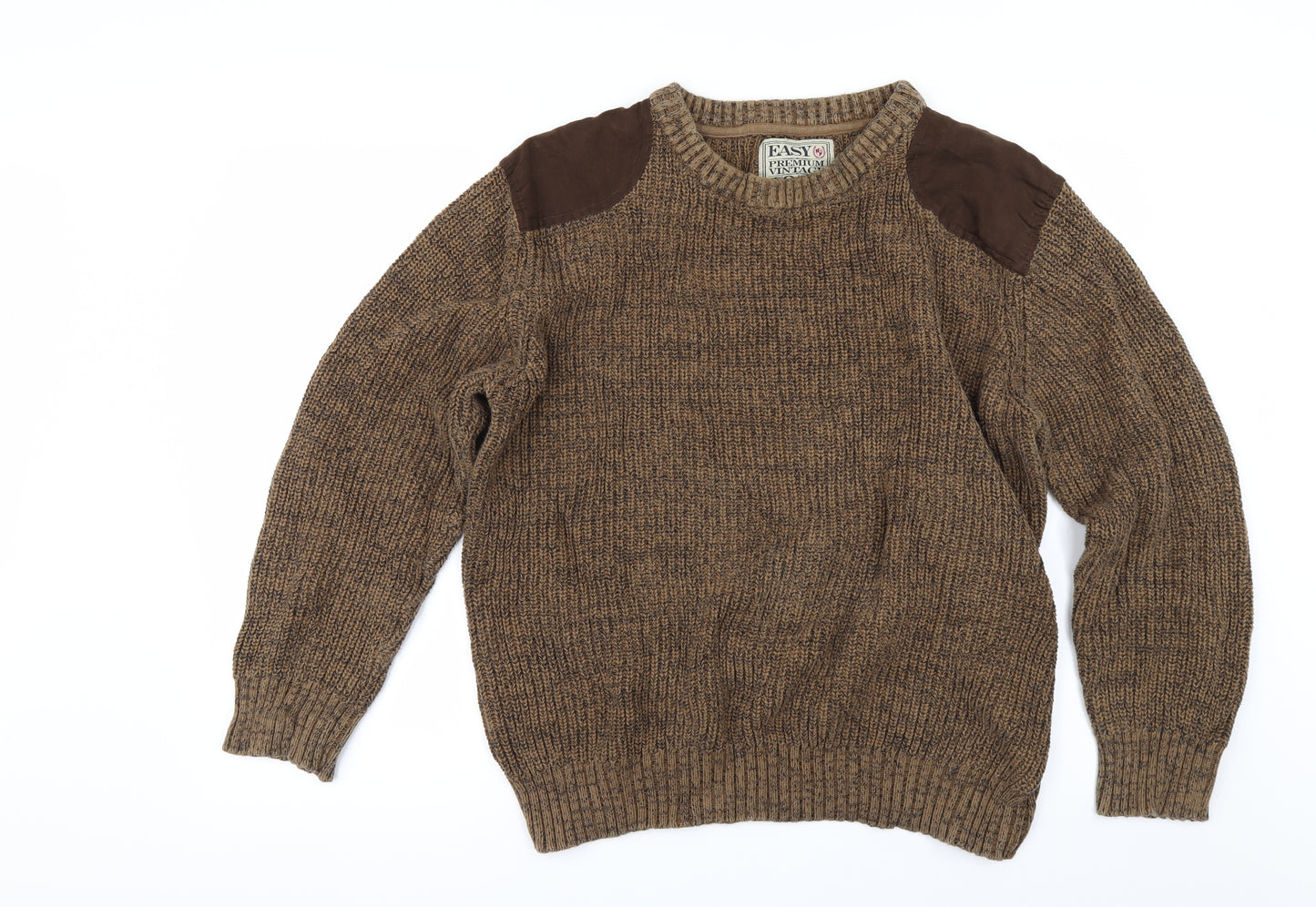 Easy Mens Brown   Pullover Jumper Size XL