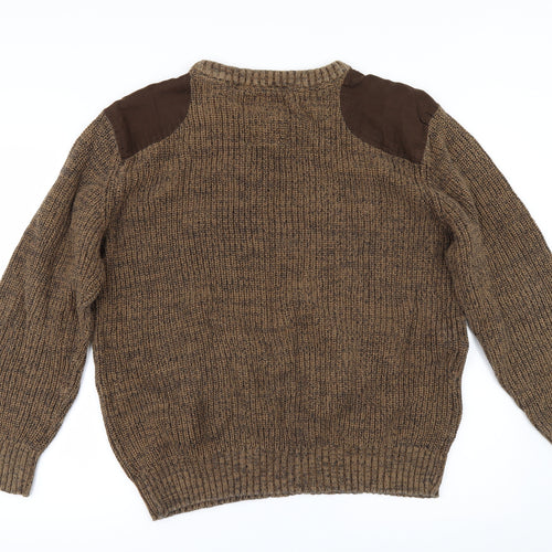 Easy Mens Brown   Pullover Jumper Size XL