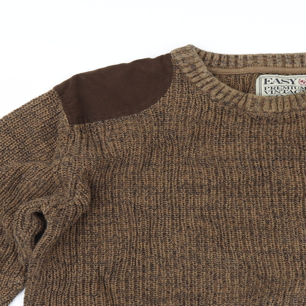 Easy Mens Brown   Pullover Jumper Size XL