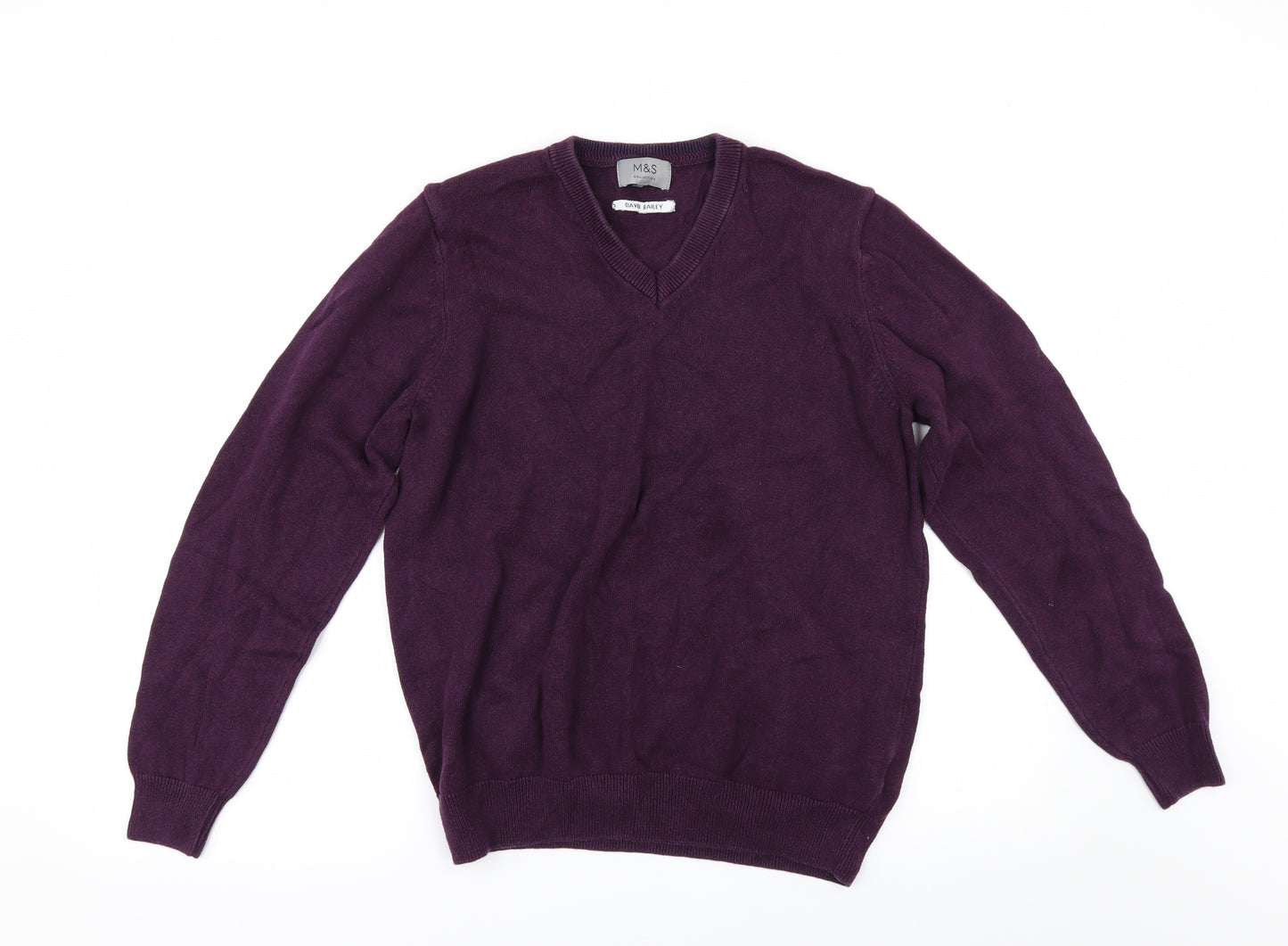 Marks and Spencer Mens Red   Pullover Jumper Size M