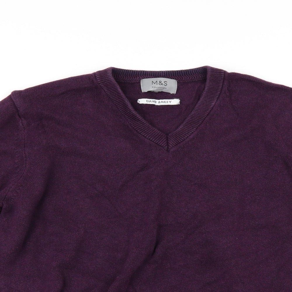 Marks and Spencer Mens Red   Pullover Jumper Size M