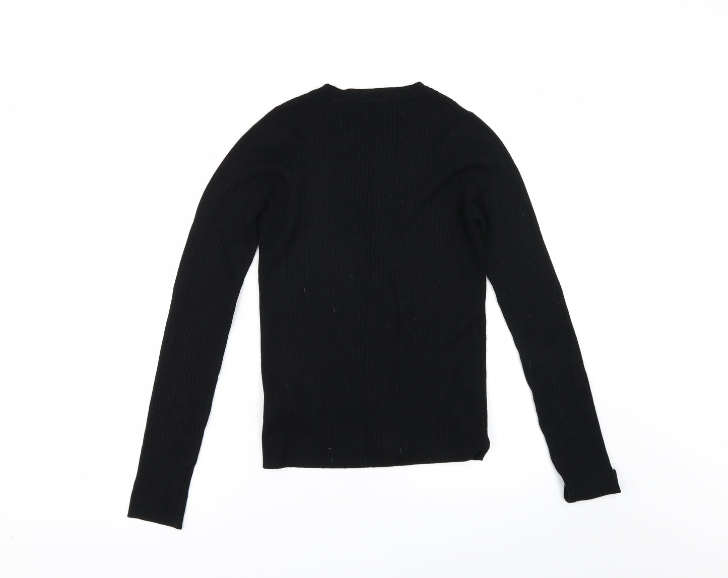 Zara Womens Black   Cape Jumper Size M