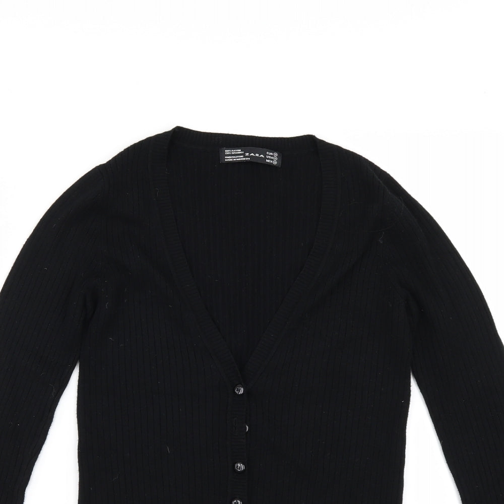 Zara Womens Black   Cape Jumper Size M