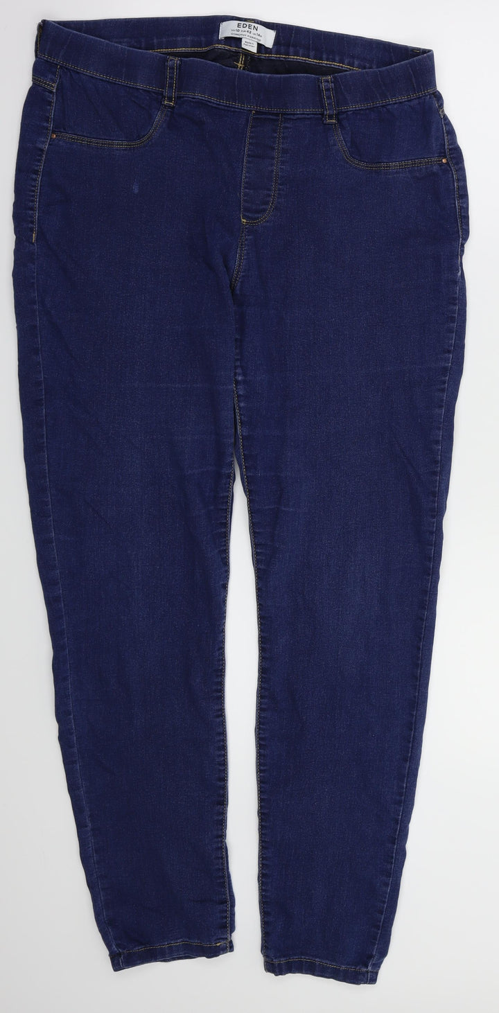 Dorothy Perkins Womens Blue Skinny Jeans Size 10 L29 in - Stretch waistband