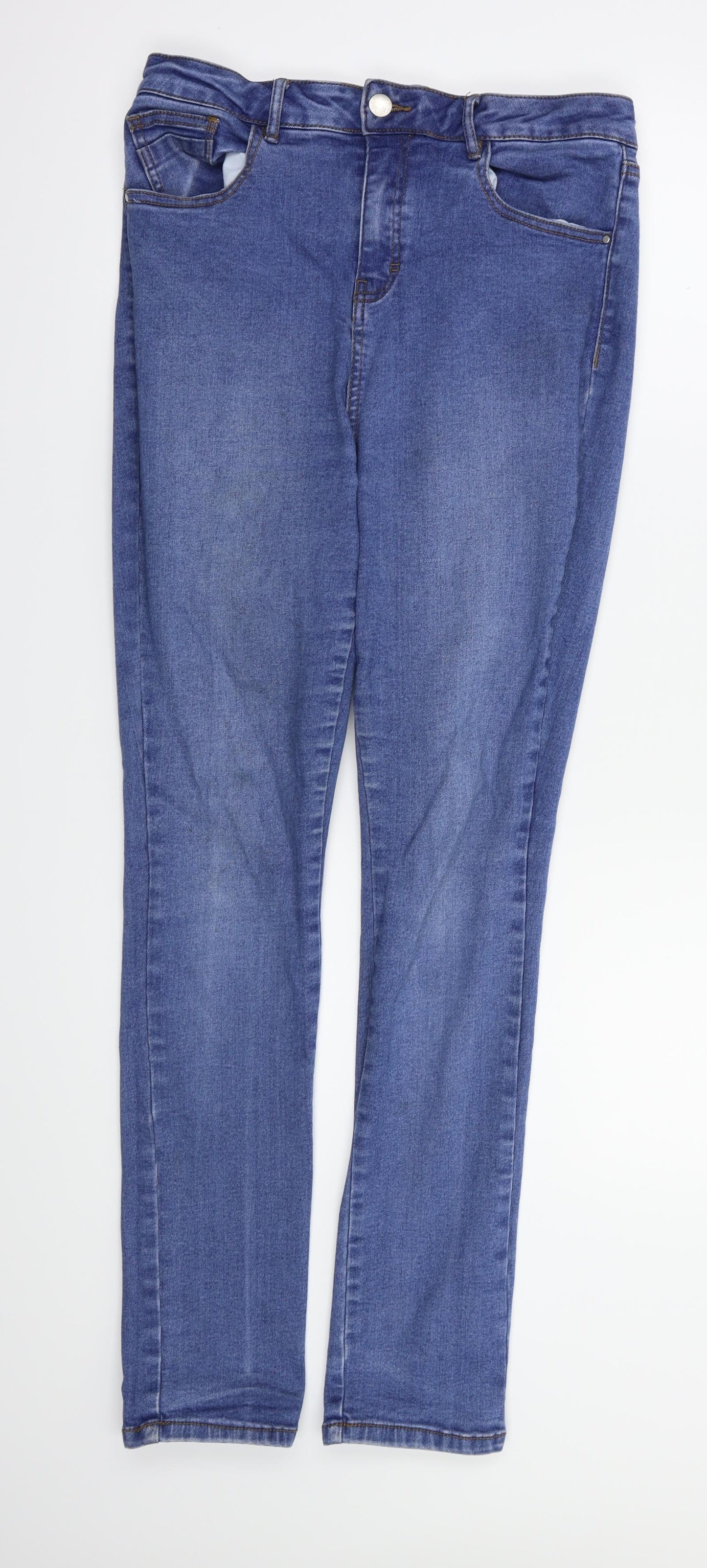 TU Womens Blue   Skinny Jeans Size 12 L29 in
