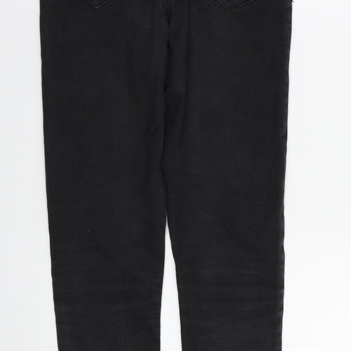 Denim&co Womens Black   Straight Jeans Size 8 L27 in