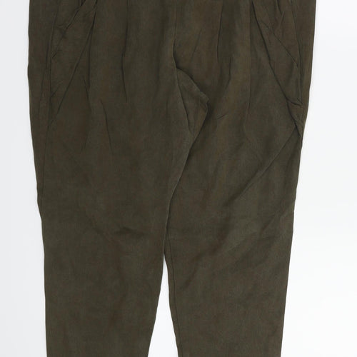Topshop Womens Green   Trousers  Size 10 L24 in
