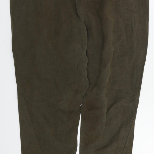 Topshop Womens Green   Trousers  Size 10 L24 in