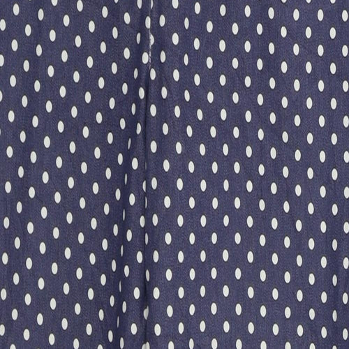 miko Womens Blue Polka Dot  Trousers  Size 32 in L26 in
