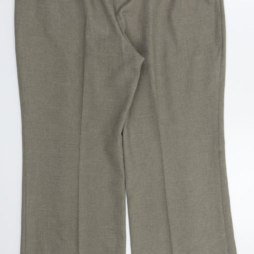 M&S Womens Brown   Trousers  Size 16 L25 in