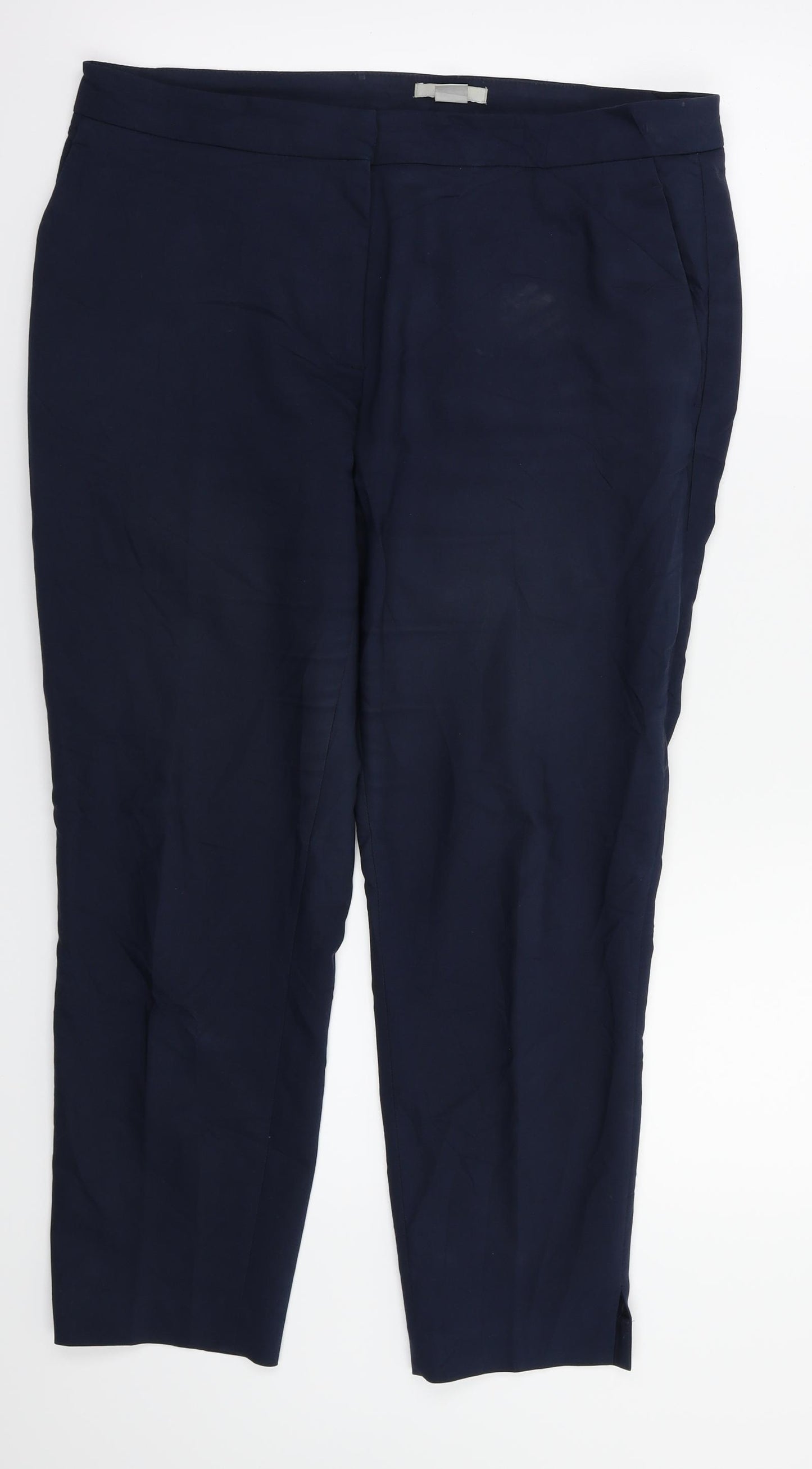 H&M Womens Blue   Trousers  Size 12 L26 in