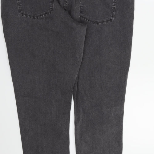 Red Hearing Womens Grey   Skinny Jeans Size 16 L28 in