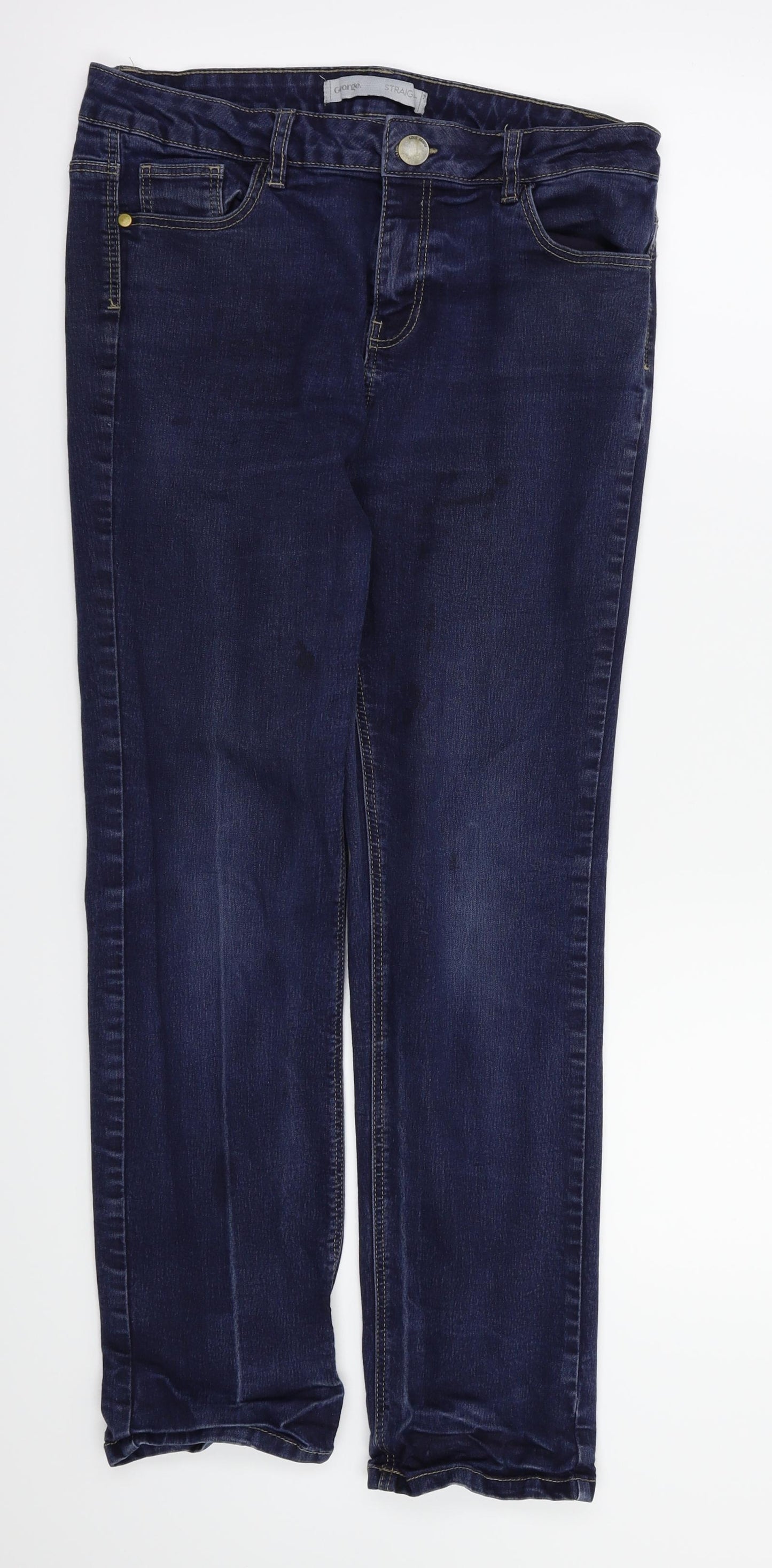 George Womens Blue   Skinny Jeans Size 14 L27 in