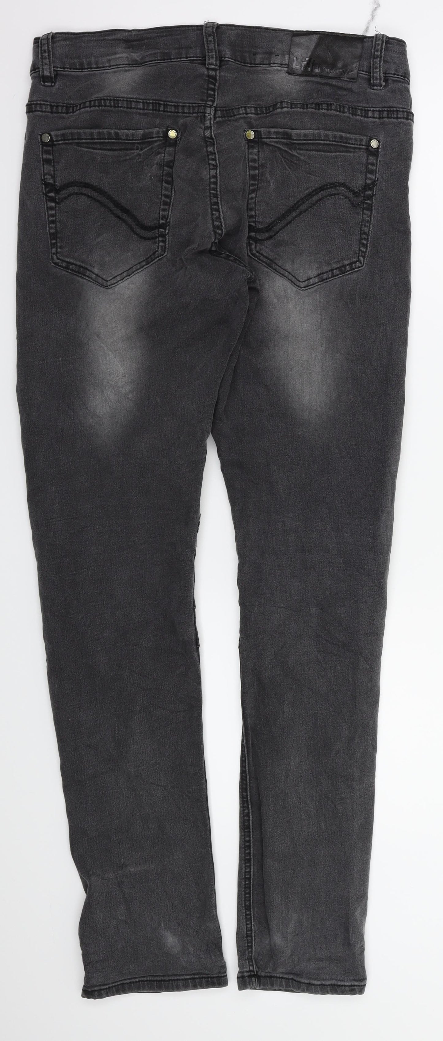 industries Mens Black   Straight Jeans Size 31 in L30 in