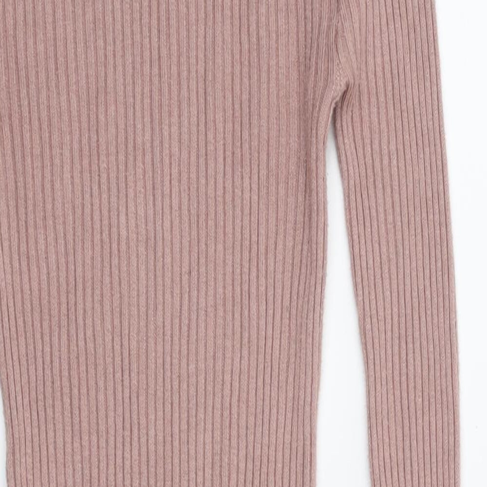 Primark Womens Pink Houndstooth  A-Line  Size 6