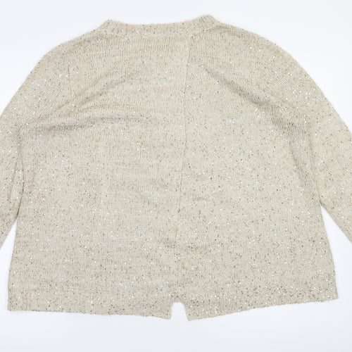 George Womens Ivory Houndstooth  Pullover Jumper Size 18