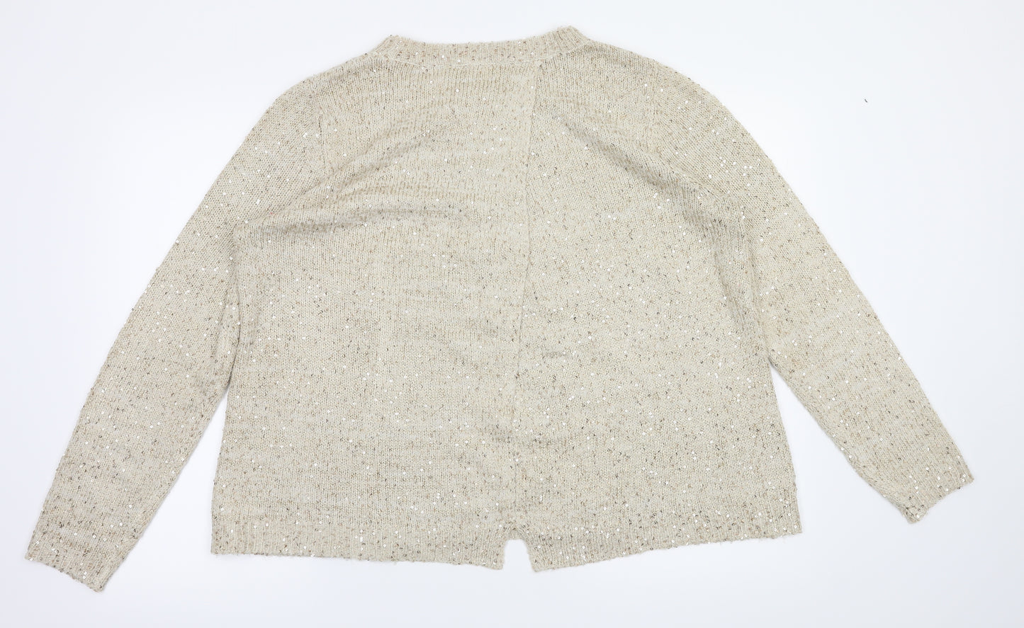 George Womens Ivory Houndstooth  Pullover Jumper Size 18