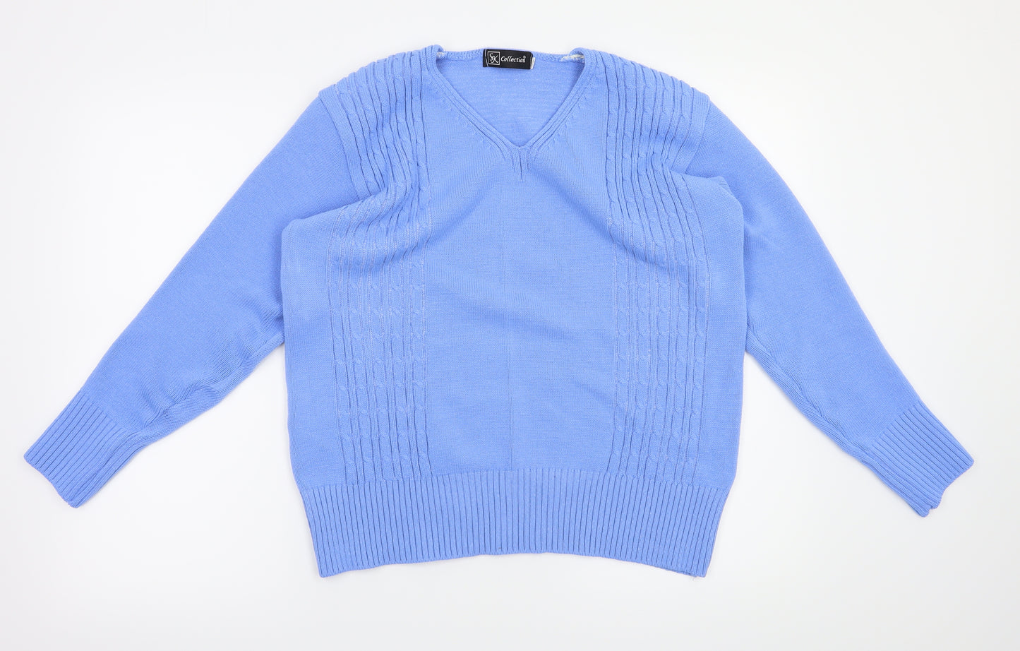 SK Collection Womens Blue   Pullover Jumper Size M