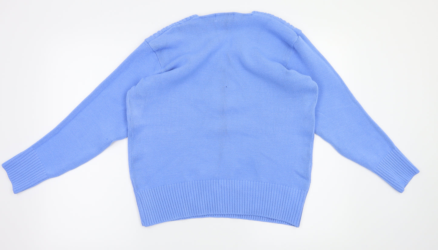 SK Collection Womens Blue   Pullover Jumper Size M
