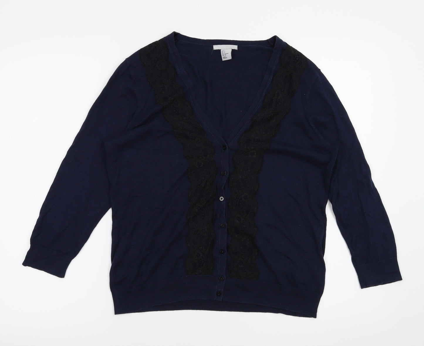 H&M Womens Blue   Cardigan Jumper Size S