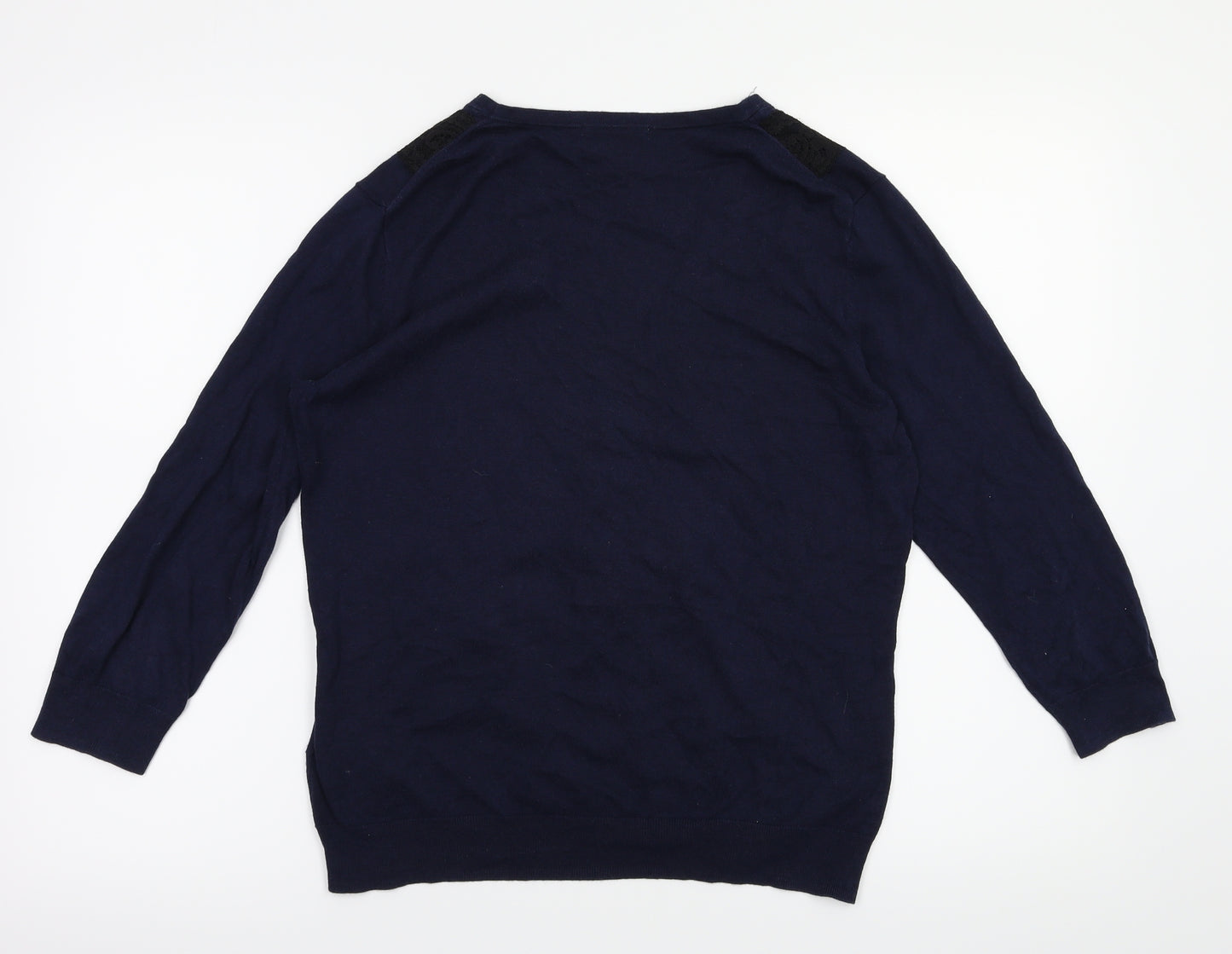H&M Womens Blue   Cardigan Jumper Size S