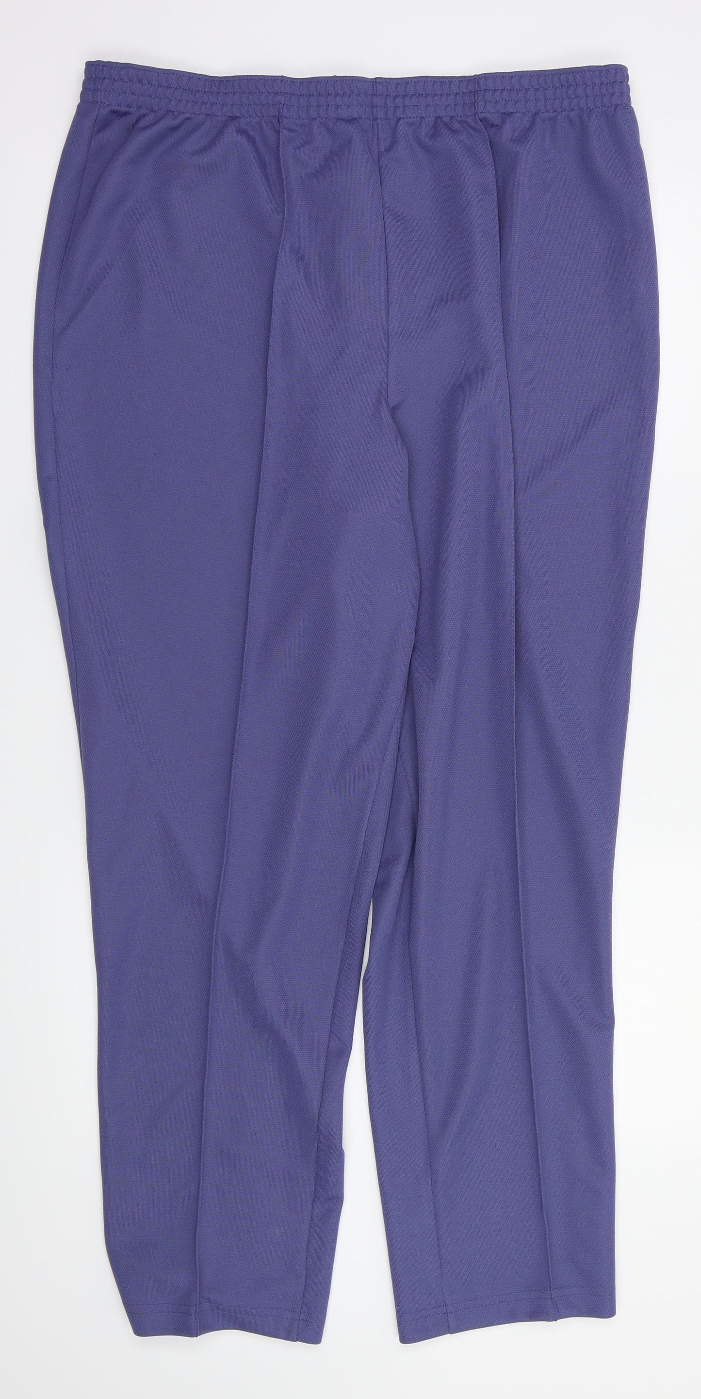 slimma Womens Purple   Trousers  Size 20 L30 in - Stretch waistband