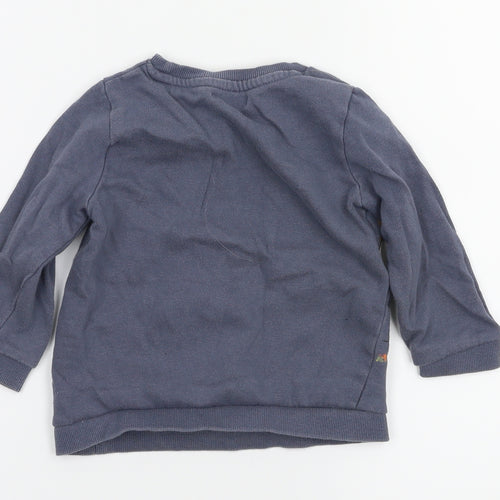 pep&co  Boys Grey Animal Print  Pullover Jumper Size 18-24 Months