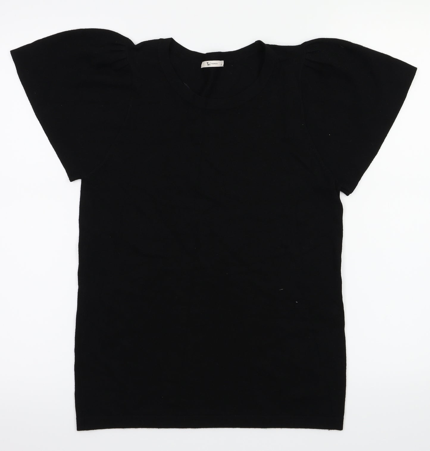 TU Womens Black   Basic T-Shirt Size 10
