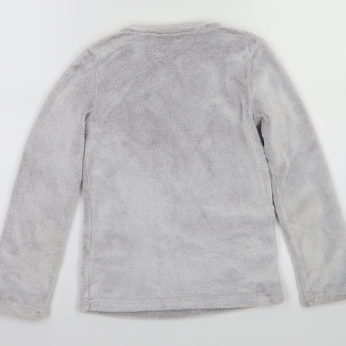 F&F Girls Grey Animal Print  Top Pyjama Top Size 8-9 Years