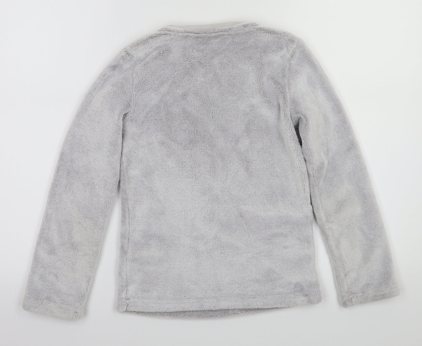 F&F Girls Grey Animal Print  Top Pyjama Top Size 8-9 Years