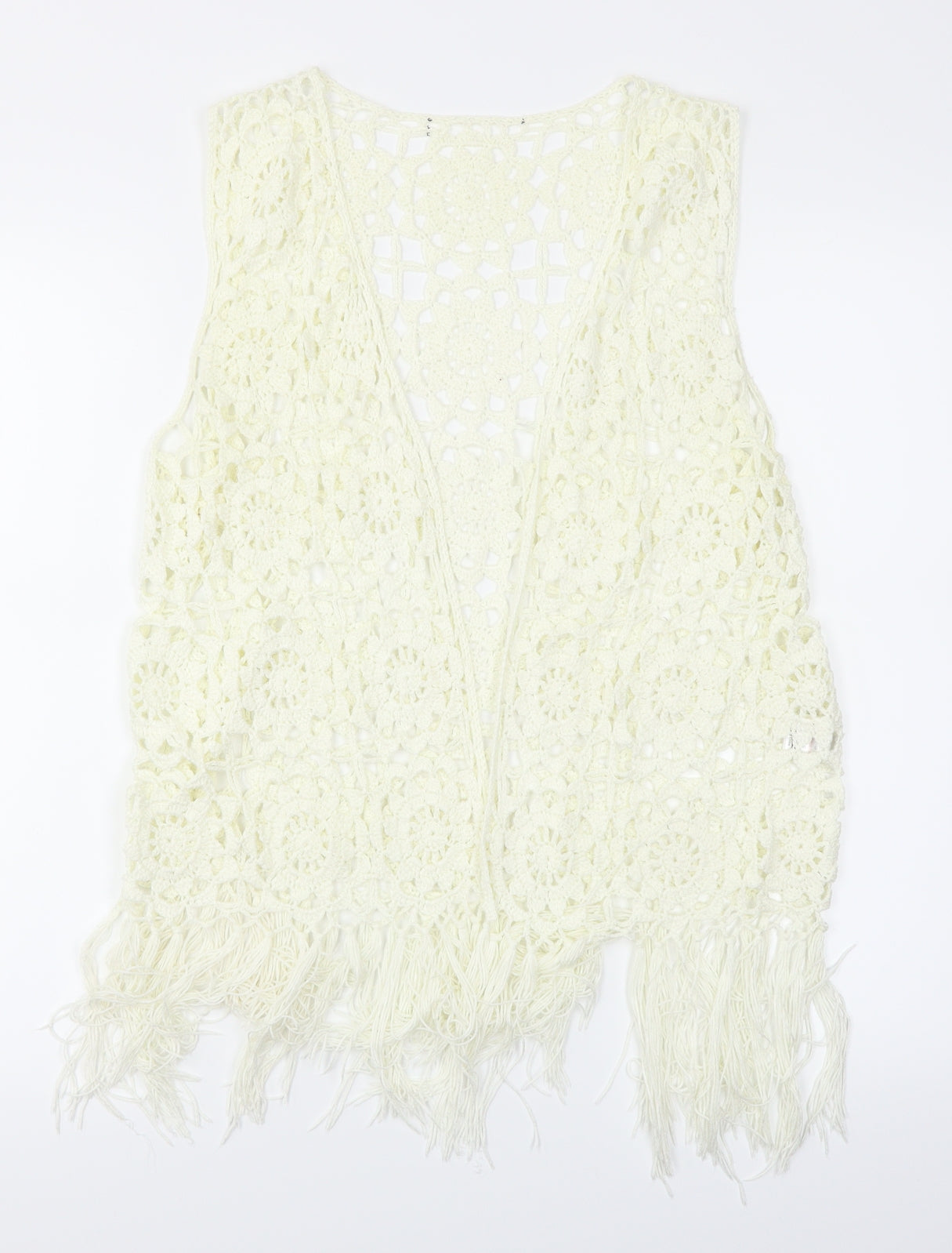 Select Womens White   Cardigan Jumper Size L