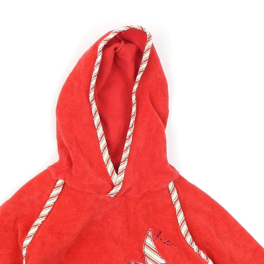 Boots Boys Red  Microfibre Pullover Jumper Size 18-24 Months  - Sailboat