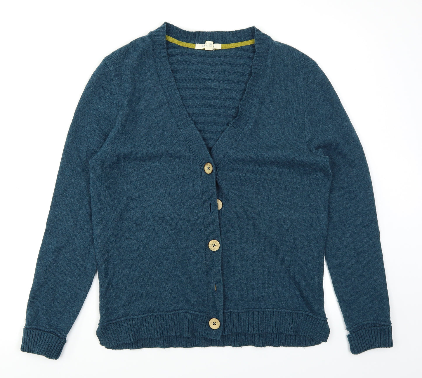 White Stuff Womens Blue  Knit Cardigan Jumper Size 16
