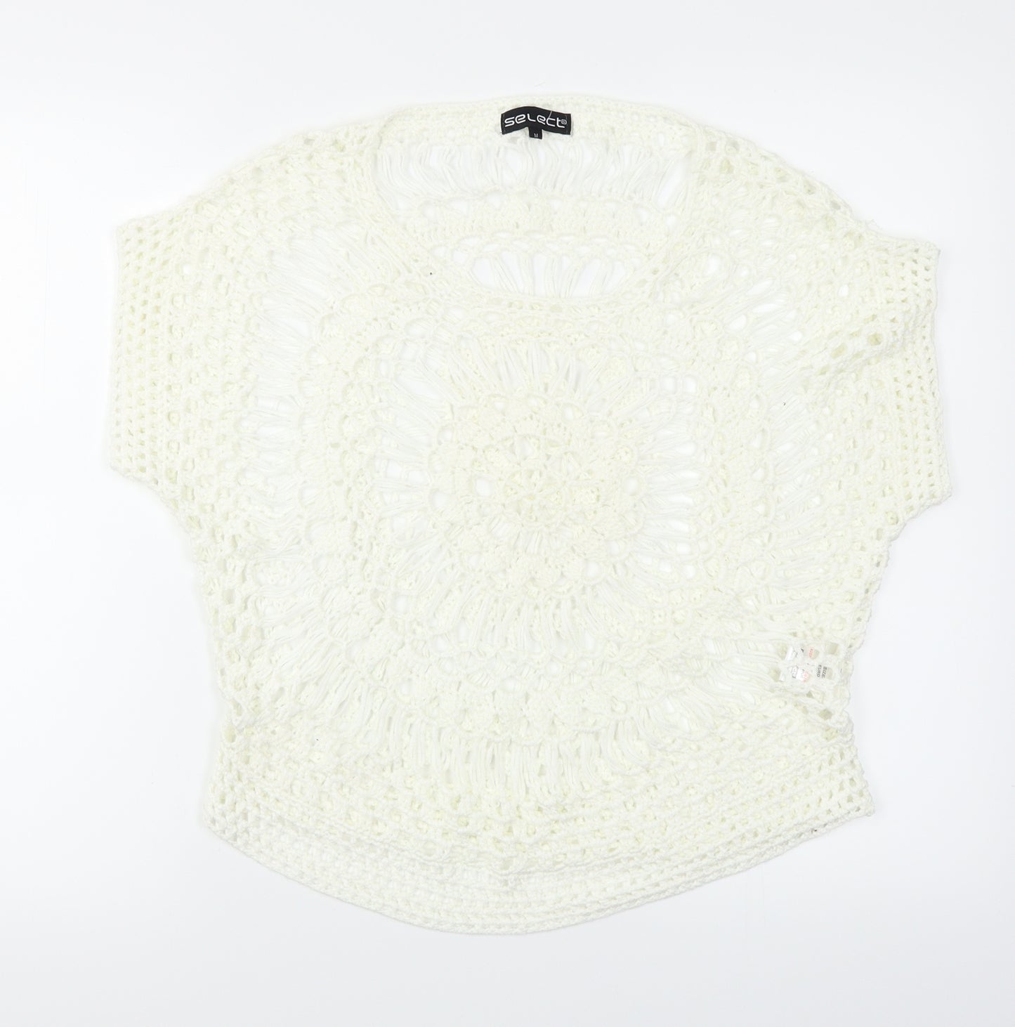 Select Womens White   Pullover Jumper Size M
